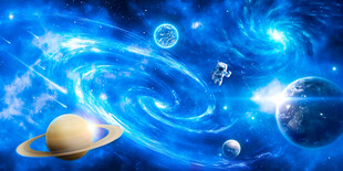 银河黑洞宇宙星空外太空星球背景