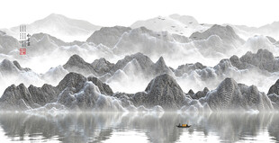 水墨意境背景墙