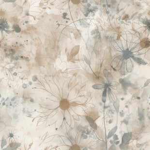 淡雅花卉纹理背景图