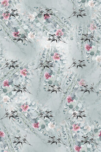 淡雅花卉图案布料纹理