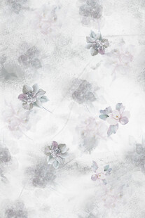 淡雅花卉纹理背景图