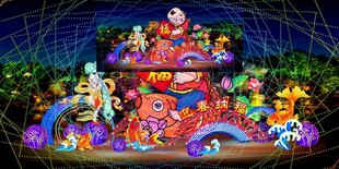 传统花灯彩灯效果图