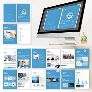 企业画册InDesign模板