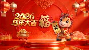 2026马年大吉海报