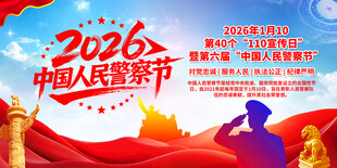 2026中国人民警察节宣传海报