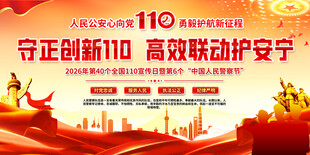 110宣传活动背景