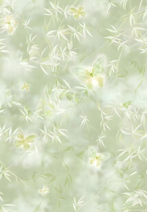 淡绿色花卉纹理背景图