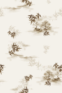 中式水墨山水图案纹理