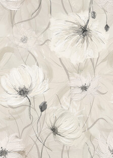 素雅花卉图案墙纸