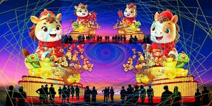 元宵彩灯效果图