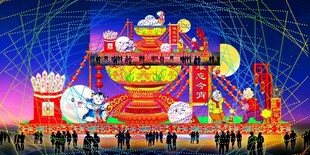 元宵彩灯效果图