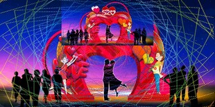 过道彩灯