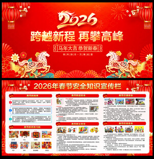 2026年春节安全知识宣传栏
