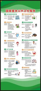 国家基本公共卫生服务项目展架