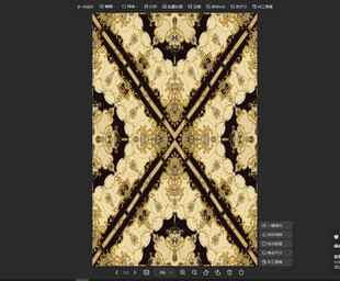 金色几何图案装饰画