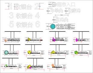 超市发光字 VI 广告