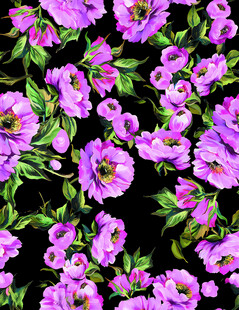 紫色花卉图案背景