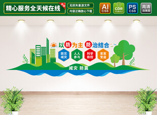 减灾防震文化墙