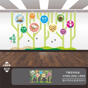 食堂餐厅标语背景墙形象墙展板