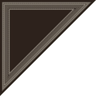 黑色三角装饰边框图案