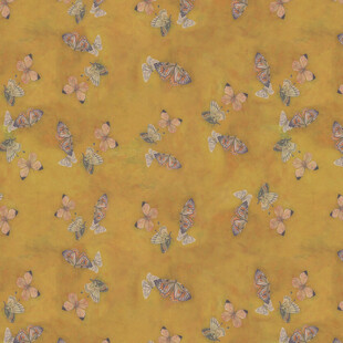 黄色花卉图案背景纹理