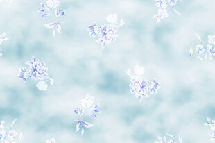 淡蓝花卉背景纹理图案