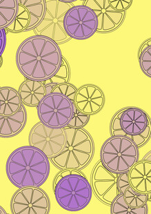 柠檬图案背景