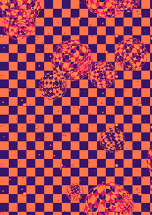 复古棋盘格几何图案纹理