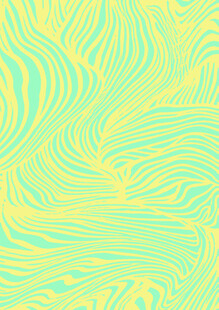 清新黄绿波浪纹理背景