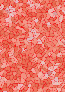 红色多边形纹理图案