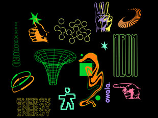 未来感科技风图标集合
