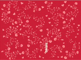 红色雪花纹理背景图案