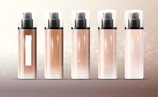 精致香水瓶展示