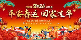 春运宣传标语展板