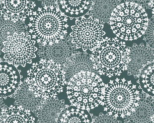 蓝白花卉图案纹理背景