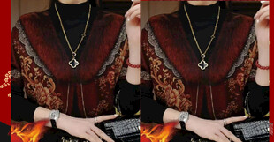 复古风穿搭女性披肩  定位图