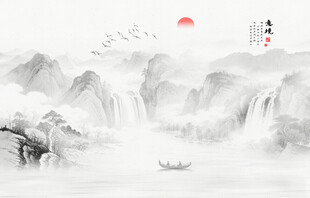 禅意水墨山水