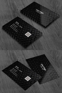 高档黑色名片