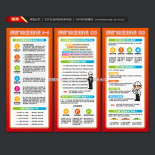 煤矿安全知识展架