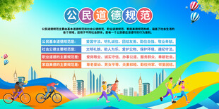 公民道行署规范展板