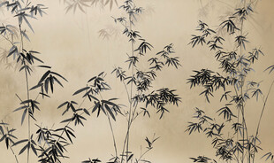 新中式水墨竹子画