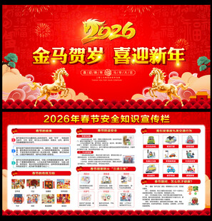 2026春节安全知识宣传栏