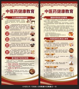 中医药健康教育展架