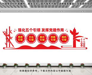 五个引领文化墙