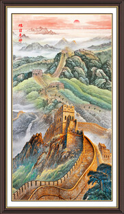长城玄关山水画