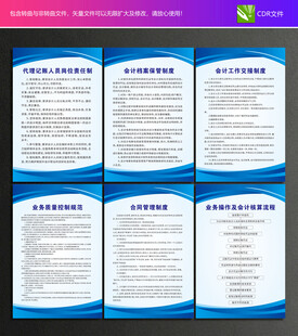 代理记账会计制度