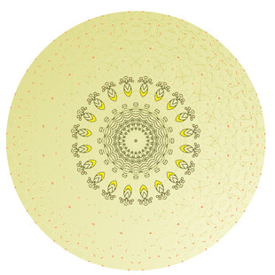 圆形精美花纹图案设计