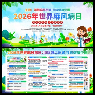 2026年世界麻风病日展板