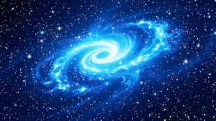 蓝色星空旋涡