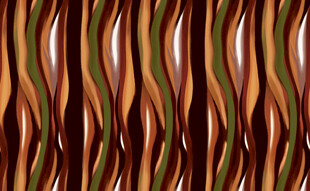 多彩波浪条纹图案